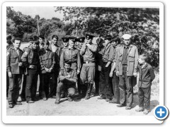 1972 г. Стройотряд "Амур". Встреча с пограничниками. Второй слева Кравец Ю.А. - представитель Краевого штаба студенческих стройотрядов