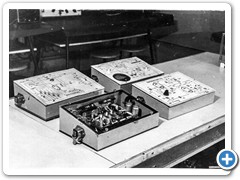 Макеты для проведения лабораторных работ по предмету «Радиоприемные устройства», изготовленные силами кружка технического творчества, 1978 г.